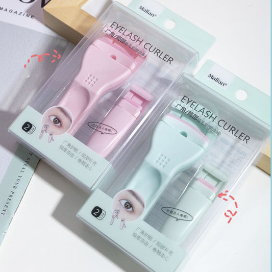 KTX-781011 Long-Lasting Curling Eyelash Curler in Green Pink - Natural Eye Enlargement