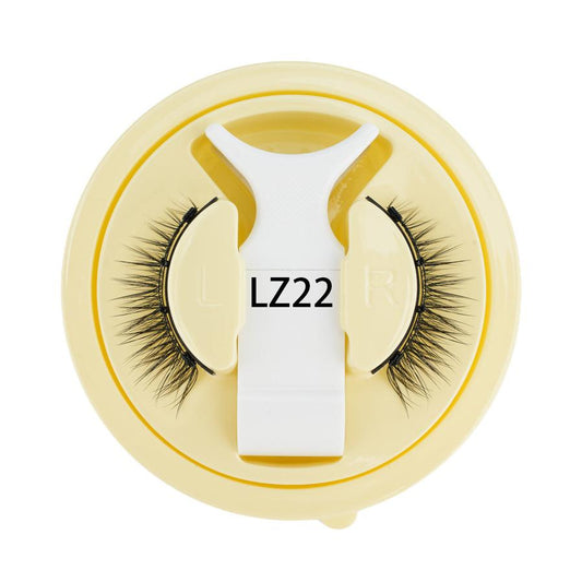 KTX-863507 Reusable Waterproof Thick Glue-free Eyelash - Artificial Fiber, 0.6mm-1.1mm Size, 1 Pair