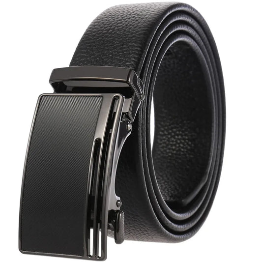 KTX-732755 Luxury Leather Automatic Buckle Belt for Men - Model LY36-0193-5