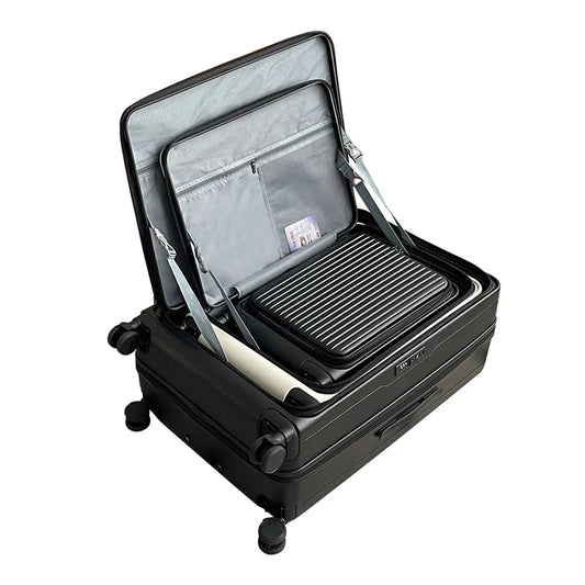 KTX-042003 Expandable 3-Piece Luggage Set with Silent 360° Spinner Wheels and TSA Lock