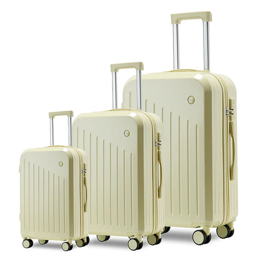 KTX-359635 3-in-1 Travel Luggage Set with USB Port and Anti-Lock Brake System - 24 Inch Suitcase Trolley