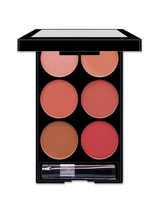KTX-171603 Multicolor Six-Color Blush Makeup Palette for All Skin Types, 15g