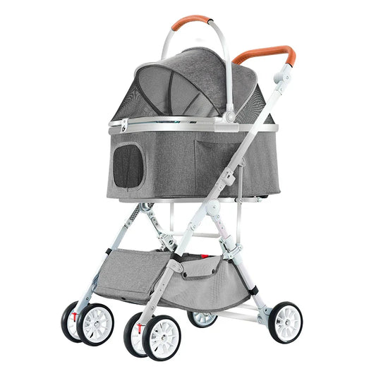 JMT-617034 Pet Stroller for Medium and Small Dogs and Cats - Lightweight and Convenient Design