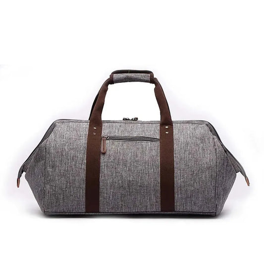 KTX-074451 Large Capacity Waterproof Canvas Crossbody Travel Bag in Black