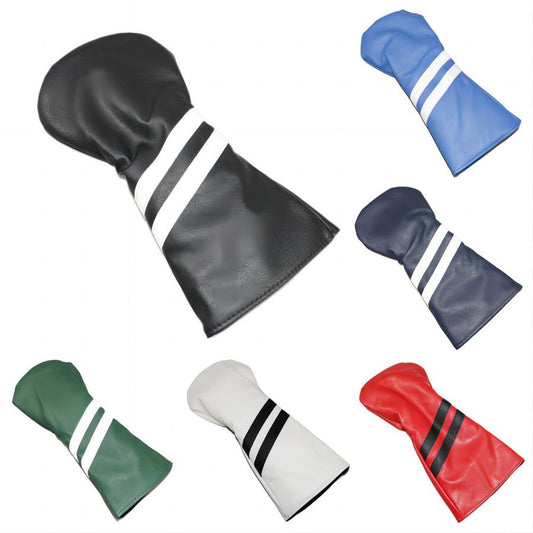 KTX-142419 Wood Rod Head Cover with Two Oblique Strips - Available in Multiple Colors and Quick Delivery