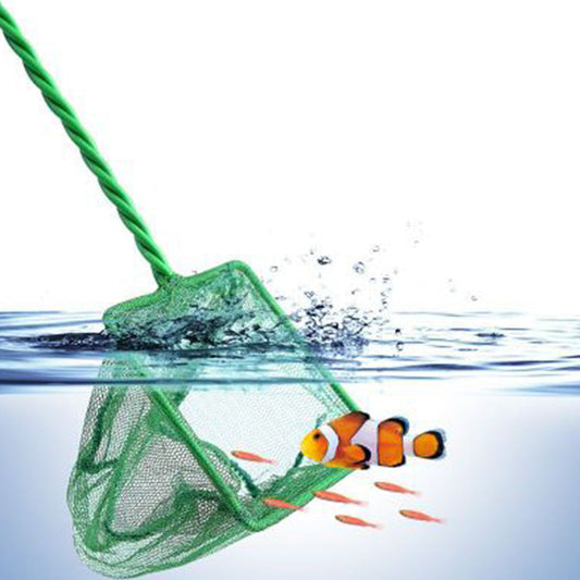 JMT-642122 Telescopic Fishing Net for Aquarium - Round & Square Sizes Available 3-12 Inches, Green