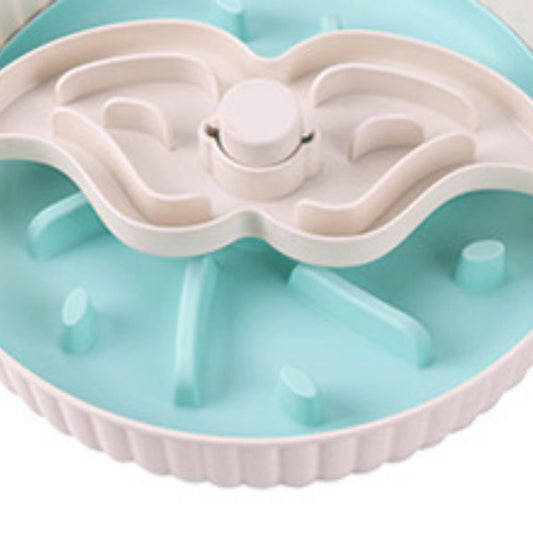 JMT-690698 Interactive Pet Feeding Mat - Rotating Game Board with Anti-Choke Silica Gel Pad
