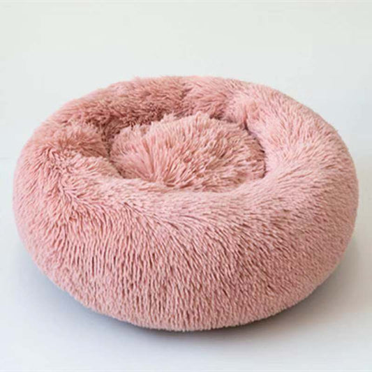 JMT-695434 Plush Round Pet Kennel - Soft Animal Nest for Dogs and Cats (Various Sizes Available)
