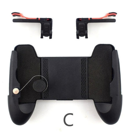 KTX-256659 3-in-1 Mobile Game Controller Compatible with 4.7 to 6.5 inch Phones, Includes Trigger and Joystick Accessories