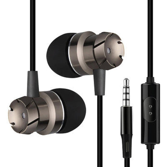 KTX-588499 Metal In-Ear Earphones with Turbo Bass and Microphone for Mobile and Computer Use