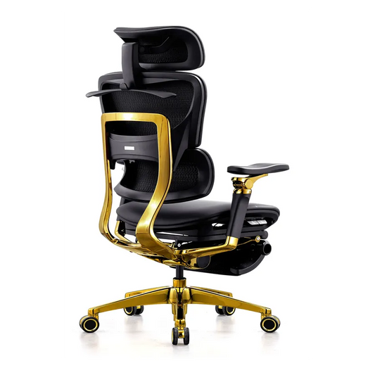 KTX-823059 Ergonomic Black Leather Office Chair with 7D Adjustable Armrests