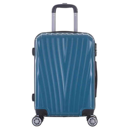 KTX-021587 Universal 20/24/28 Inch ABS+PC Trolley Luggage Suitcase with Smooth Wheels for Travel