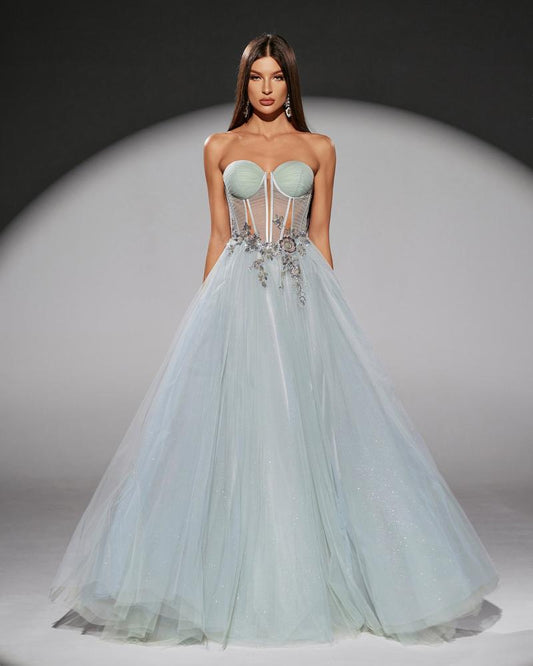 KTX-977939 Elegant Green Dress for Women - Model EZ25219