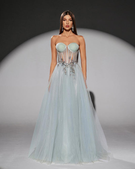 KTX-977939 Elegant Green Dress for Women - Model EZ25219