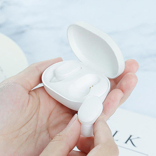 KTX-103187 Wireless Bluetooth Earbuds - Ultra-Small Stereo Sports Earplugs for Driving and Calls, White Color