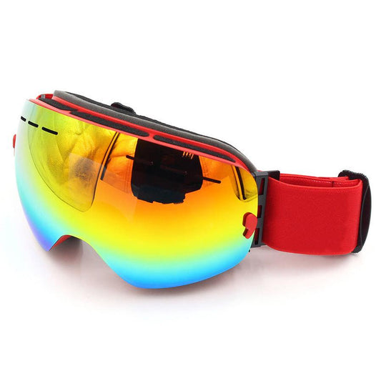 KTX-160211 Dual Layer Anti-Fog Skiing Goggles with Mirror Lens