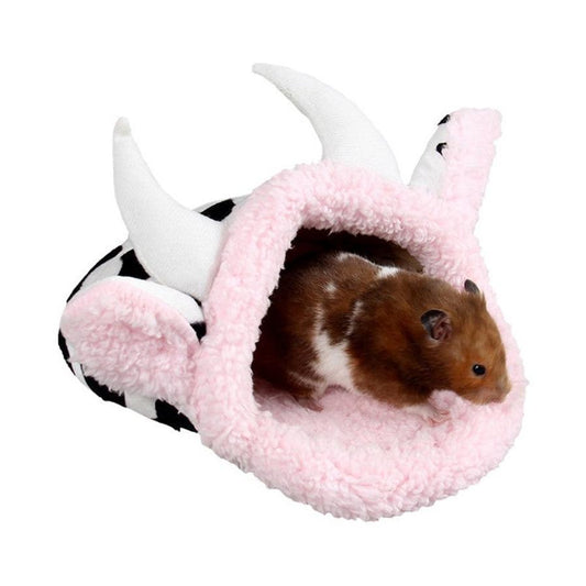 JMT-924810 Cozy Short Plush Cold Shelter for Guinea Pigs and Small Animals, 25 cm x 22 cm