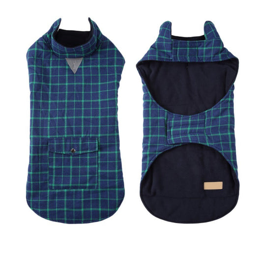 JMT-930890 Reflective Slim Fit Winter Vest for Large Dogs - Polyester in Red and Blue