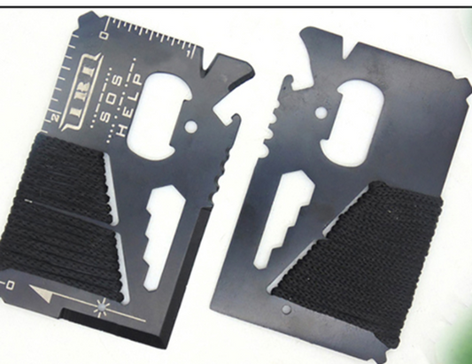 KTX-594259 14-Function Multi-Purpose Camping Tool Card for Outdoor Use