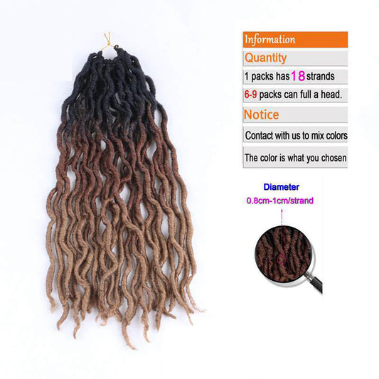 KTX-895315 Ombre Curly Synthetic Crochet Hair Extensions for Ladies - Multiple Color Options Available
