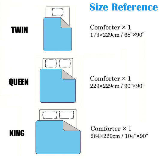 KTX-000787 Reversible Blue Camouflage Plush Comforter Set - Ultra Soft Faux Rabbit Hair, All-Season Bedding, Geometric Design