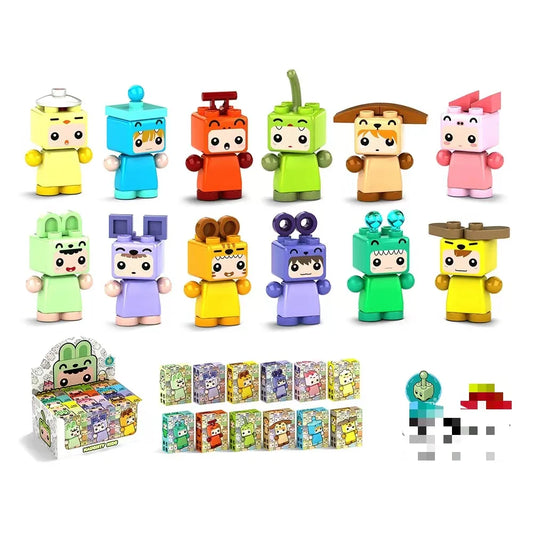 KTX-001939 Cartoon Character Mini Building Block Sets for Early Education and Creative Play
