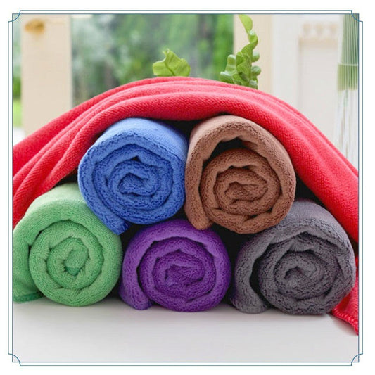 KTX-002515 Large Thick Microfiber Fleece Towel for Efficient Car Wiping – 450g in Multiple Colors