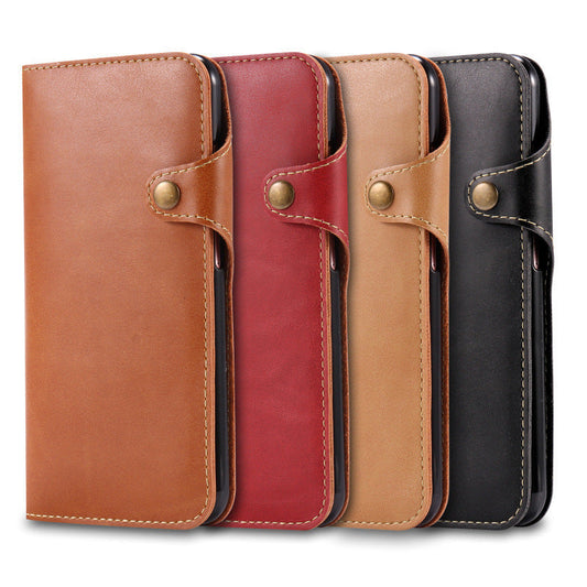 KTX-006803 Ultra-Thin Flip Phone Case for Samsung Galaxy Note 8, S8 Plus, S9/S9 Plus with Card Holder