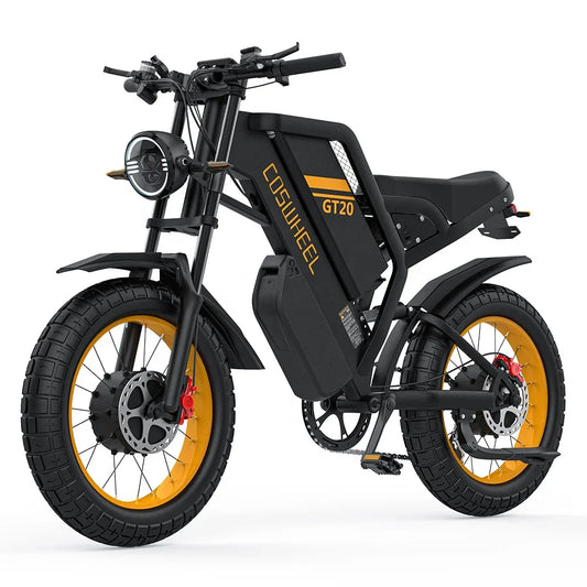 KTX-008403 High-Performance Dual Motor Electric Bike for Adults - 3000W, 48V, 40AH Battery, 145 Miles Range