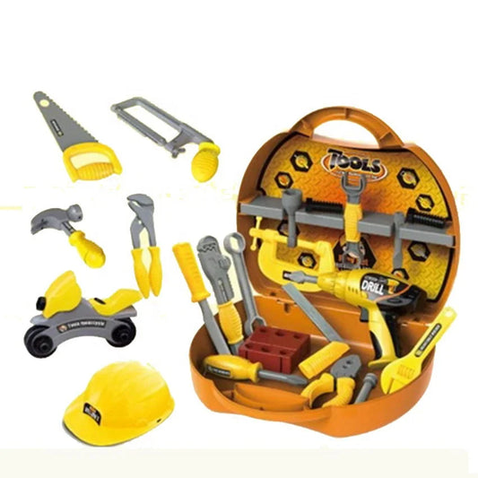 KTX-010835 Kids Handheld Tool Set for Ages 2-7, Electronic Plastic Toy Tool Set