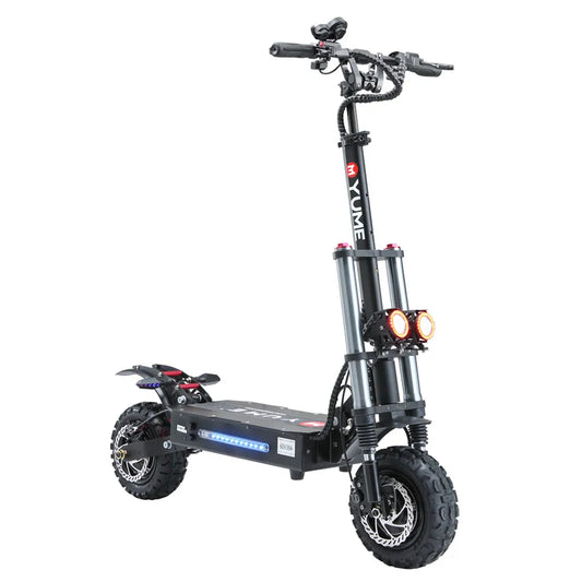 KTX-030611 60V 6000W Dual Motor Electric Scooter with Adjustable Speed and Hydraulic Brakes, 80 km Range, 11 Inch Tires