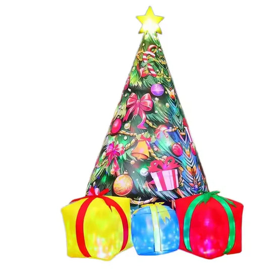 KTX-033171 7.8 FT Pink Inflatable Christmas Tree - Colorful Indoor/Outdoor Garden Decoration