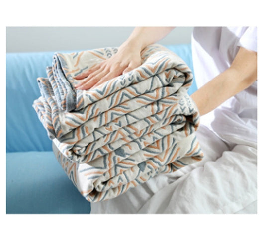 KTX-059539 Four-Layer Natural Cotton Gauze Sofa Cover – Breathable, Durable, Japanese Style Design