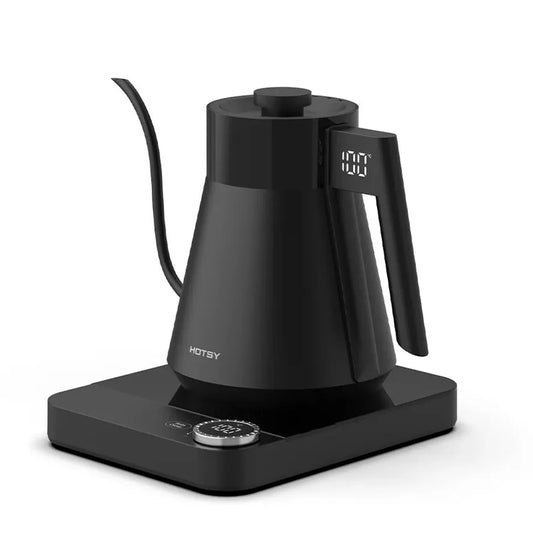 KTX-071699 Automatic Turkish Coffee Maker with 1.5L Capacity and Stainless Steel Gooseneck Kettle, Featuring Temperature Control and Keep Warm Function