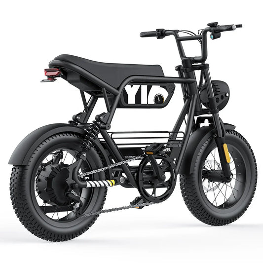 KTX-086675 1000W 15AH Electric Fat Tire City Bike, 16 Inch Wheel, Long Range, Disc Brake, Steel Frame