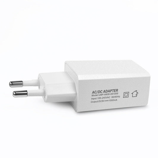 KTX-150035 5V 1000mA European Standard USB Power Charger for Tablets, LED Displays, and Small Electronics