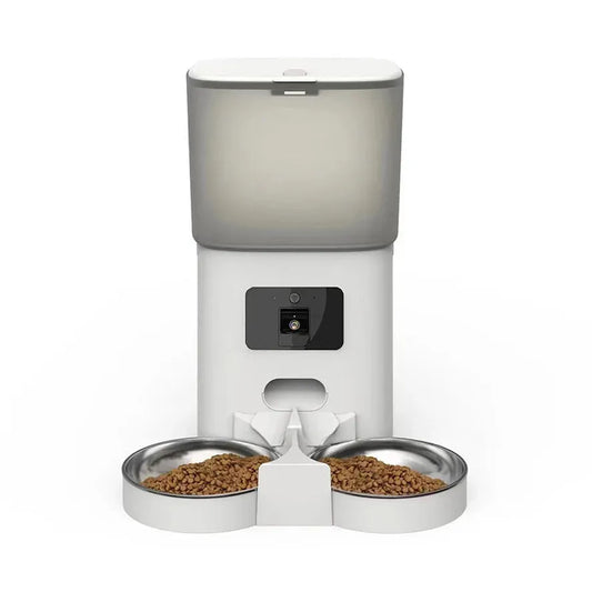 KTX-150739 Smart WiFi Automatic Pet Feeder with 6L Capacity and Integrated Camera