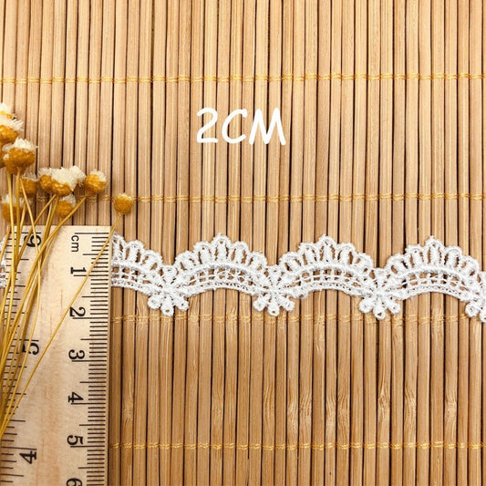 KTX-215443 Small Lace Wave Polyester Silk Skirt for DIY Handmade Accessories