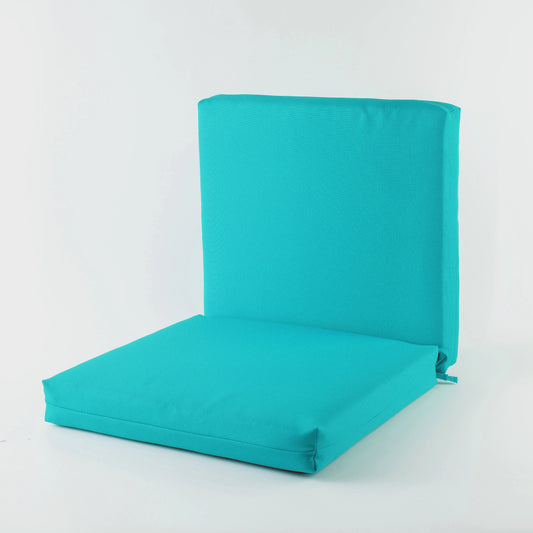 KTX-266899 Water-Resistant Tufted Square Outdoor Chair Cushions with Straps for Highback and Office Chairs