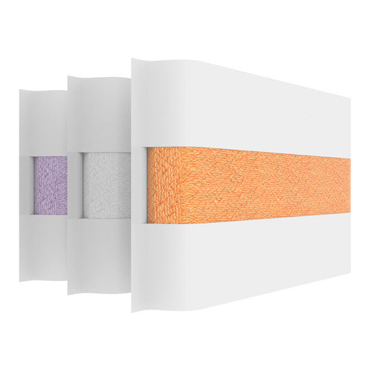 KTX-293139 Pure Cotton Antibacterial Baby Soft Face Wash Towels - 3 Pack Thick Square Scarves in Assorted Colors (34x34cm)