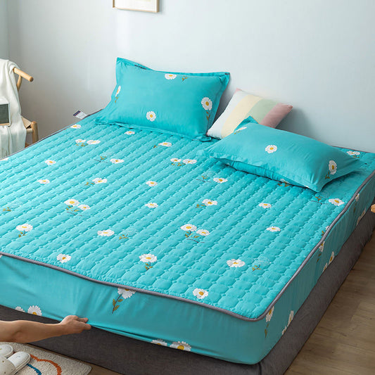 KTX-314131 Waterproof Quilted Bedspread Mattress Cover for 30cm Mattresses