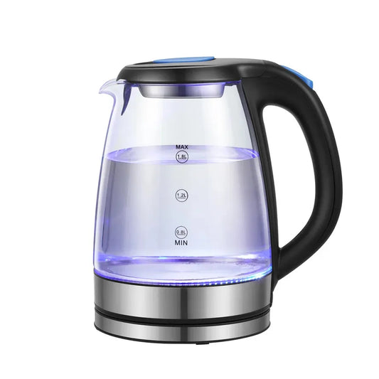 KTX-399379 Electric Glass Teapot with 360 Degree Rotating Base for Convenient Brewing