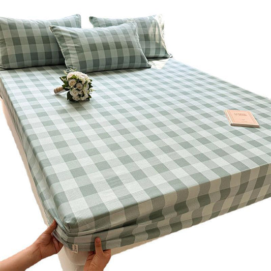 KTX-414227 Pure Cotton Crash Solid Color Fitted Sheet in Various Sizes