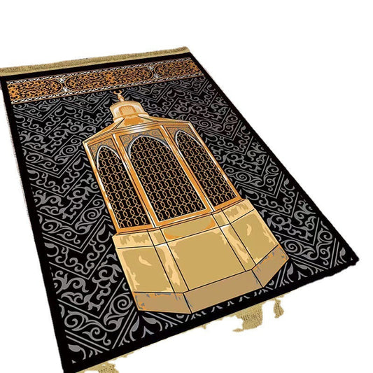 KTX-418707 Versatile Bedside & Coffee Table Blanket, Wear-Resistant Non-Slip Polyester Fiber Mat