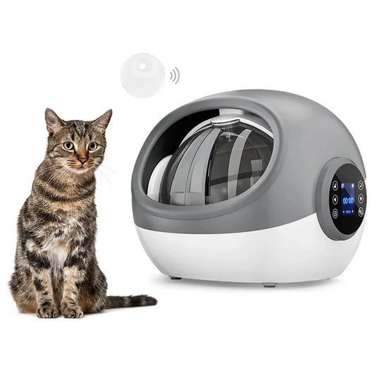KTX-445651 Smart Automatic Cat Feeder with Microchip and Collar Sensor for Wet and Dry Food Dispenser