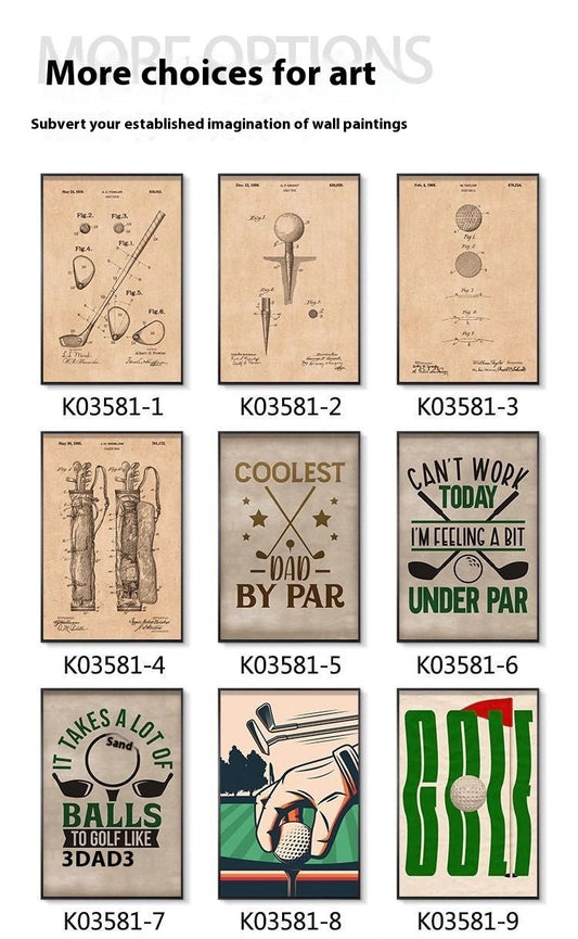 KTX-460947 Retro American Sports Stadium Wall Art Hanging Painting - Multiple Sizes and Frames Available