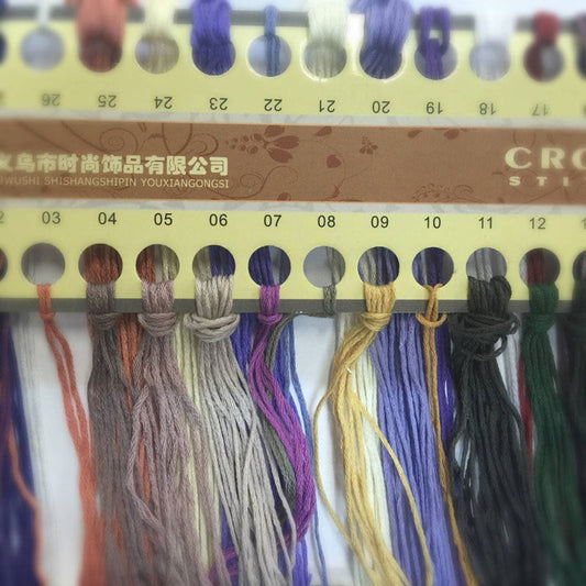 KTX-483091 Ecological Cotton Landscape Cross Stitch Material for Living Room Crafting - 53x41cm, Single-Sided Embroidery