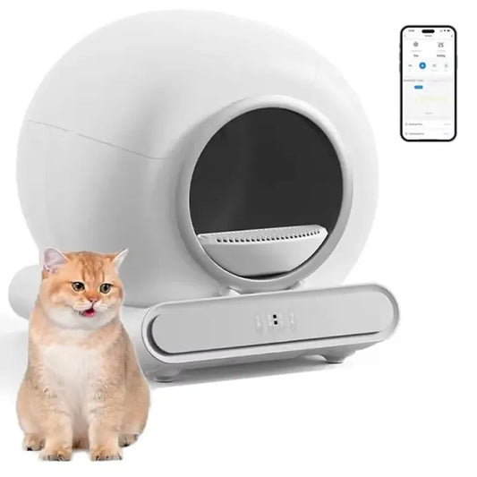 KTX-528147 Intelligent Self-Cleaning Cat Litter Box with Gravity Sensor Monitoring System