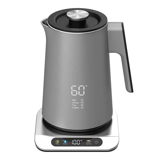 KTX-530451 Portable 1.7 Litre Electric Kettle with Digital Control and Stainless Steel Finish