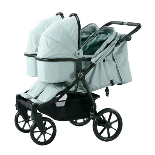 KTX-568403 Terrain Double Stroller for Newborn and Toddler | Compatible with Major Infant Car Seat Brands
